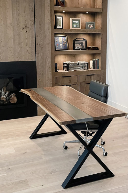 Live Edge Computer Desk — Taylor Donsker Design